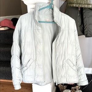Women's Light Gray Quilted Jacket